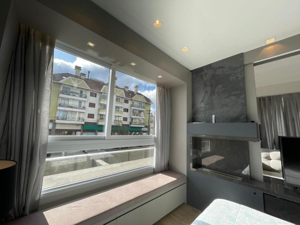 Apartamento Loft Novo Aconchegante A 500M Da Rua Coberta Gramado Exterior foto